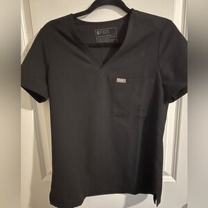 FIGS Black Scrub Top